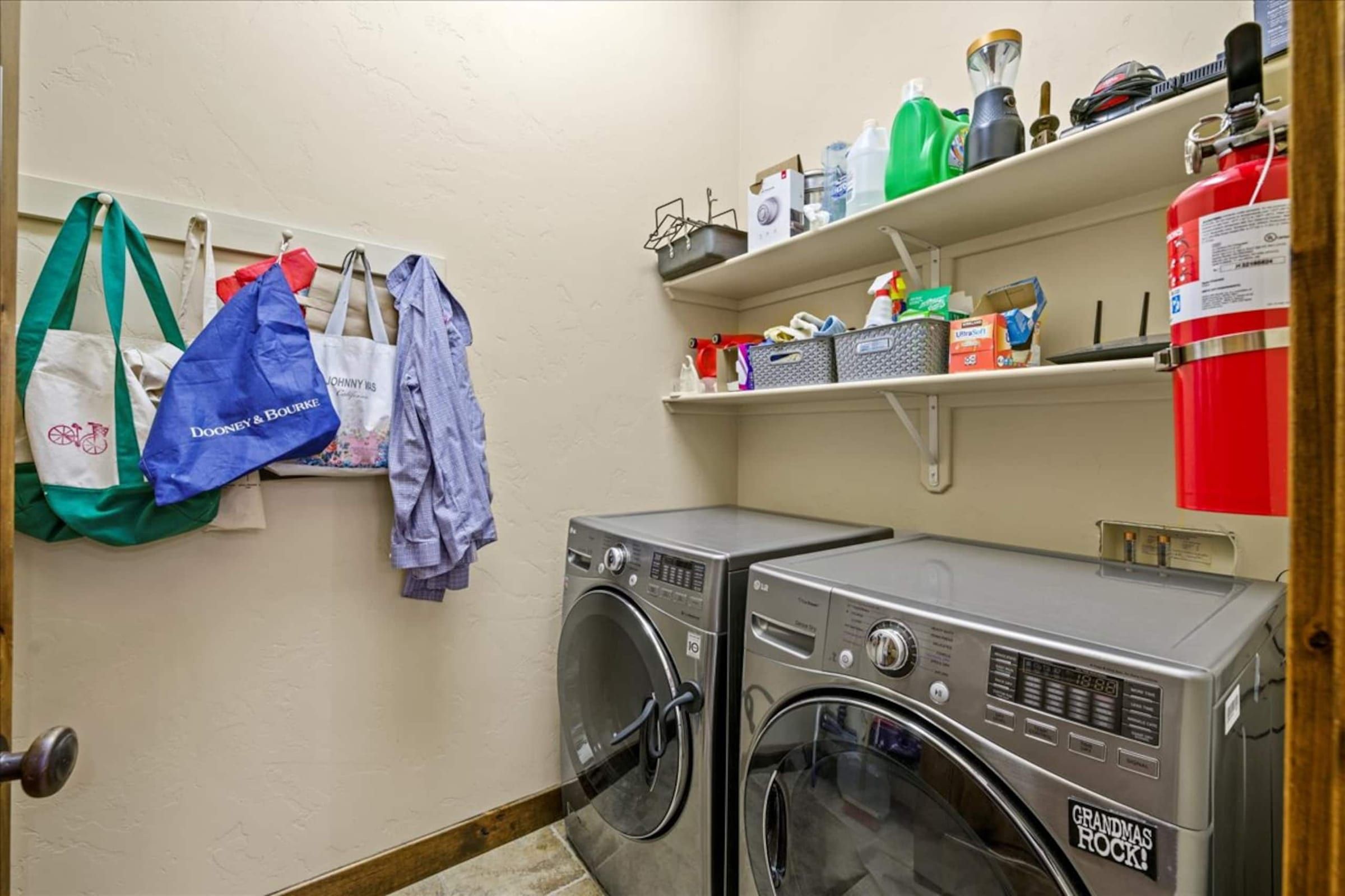 The washer and dryer
